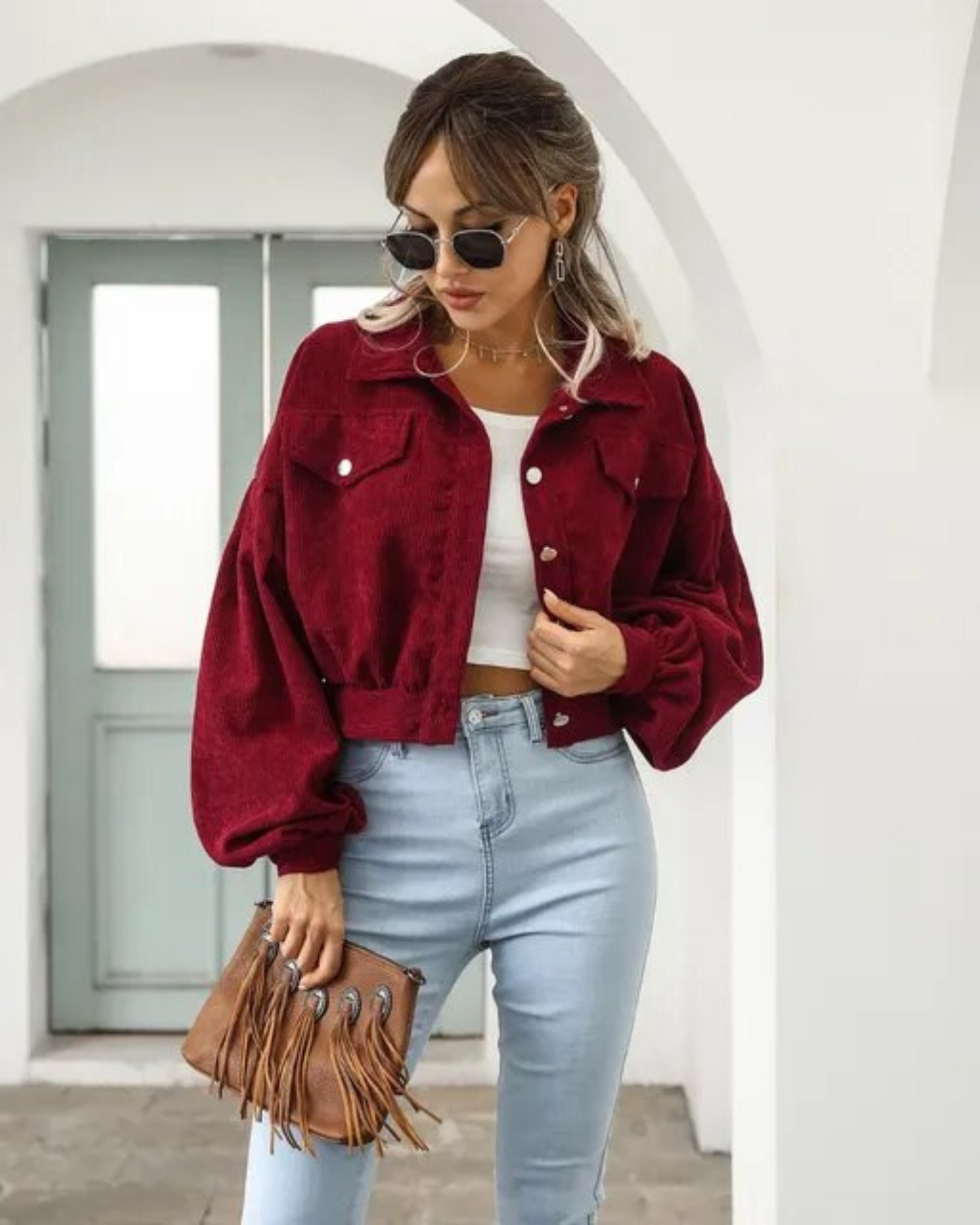 Veste Courte Femme Élégante