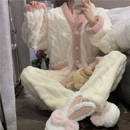 Pyjama Femme Hiver Chaud À Manches Longues - LuxeStyle