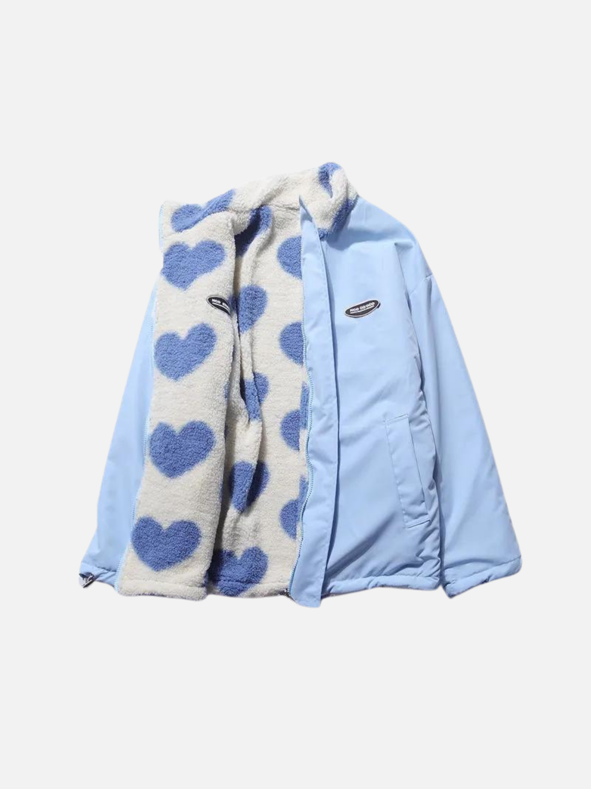 Veste décontractée cœur imprimé tendance