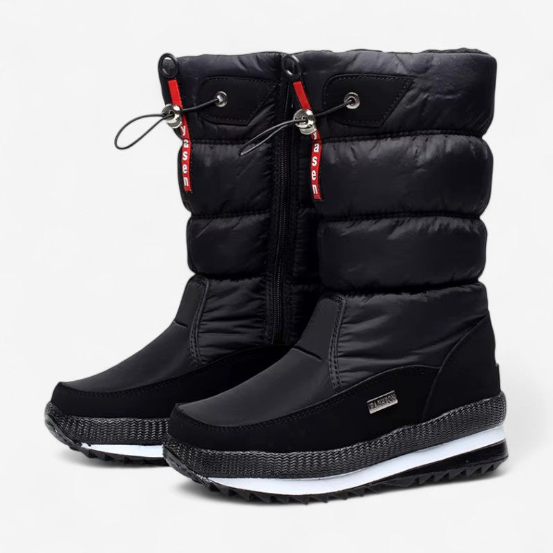 Bottes mi-mollet Polaires doublées et Éclair rapides