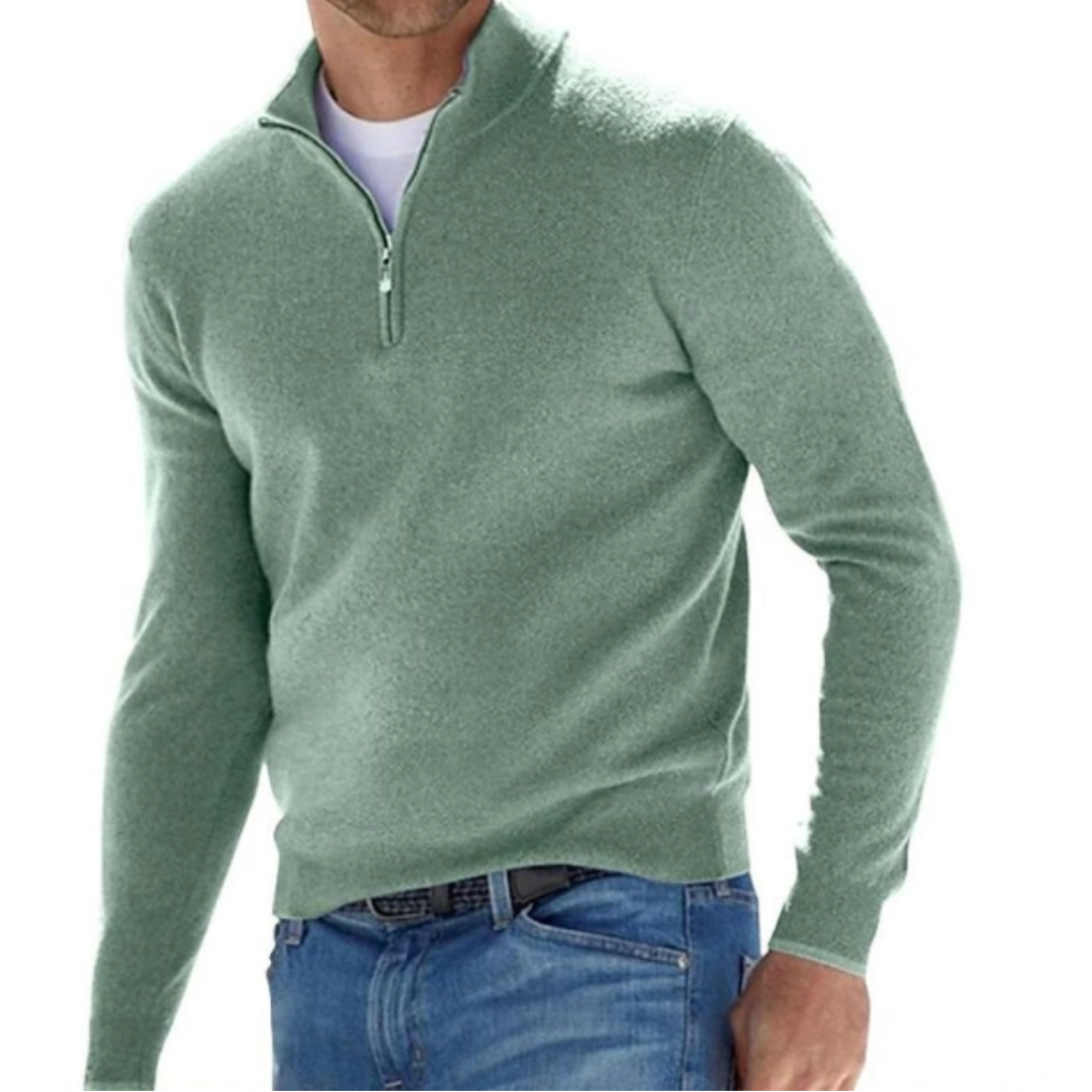 Pull Homme Hiver Élégant Zippé