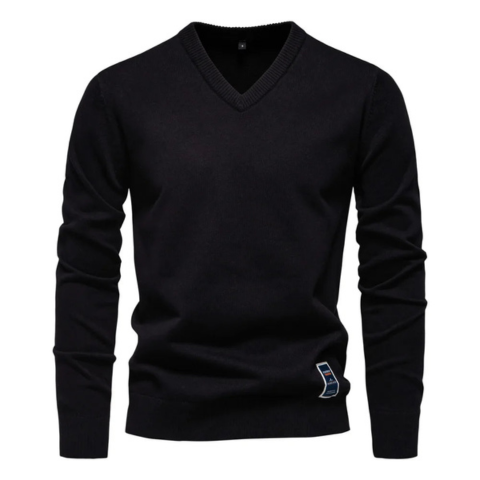 Pull Homme Col V Élégant et Chaud
