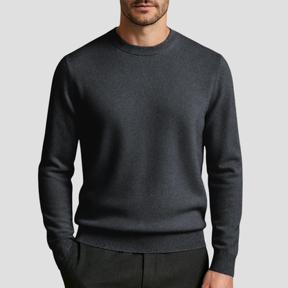 Pull Cachemire Marine Élégant Homme