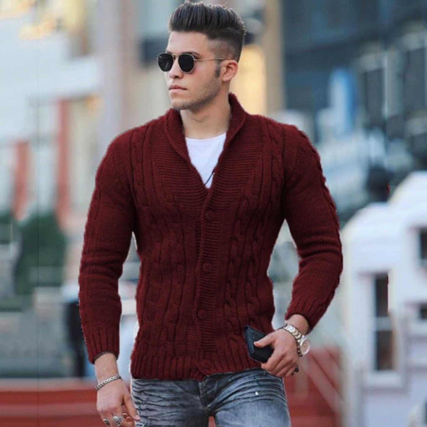 Pull Homme Hiver Élégant