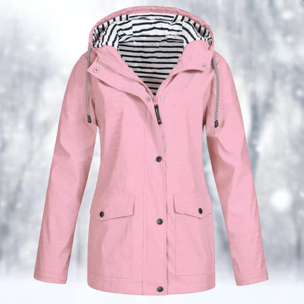 Veste Imperméable Jaune Citron - Élégance Féminine & Protection Anti-Pluie