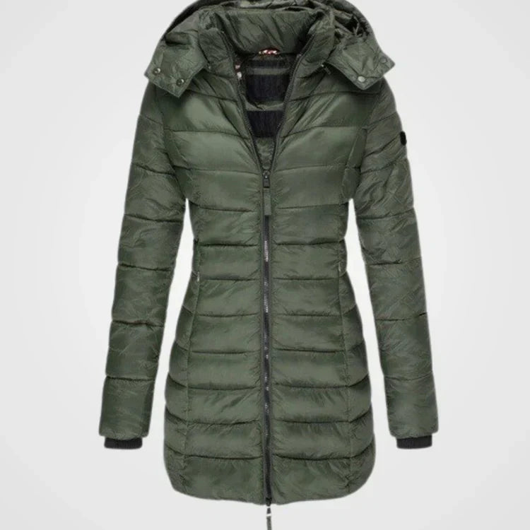 Manteau D'hiver Élégant à Capuche pour Femme