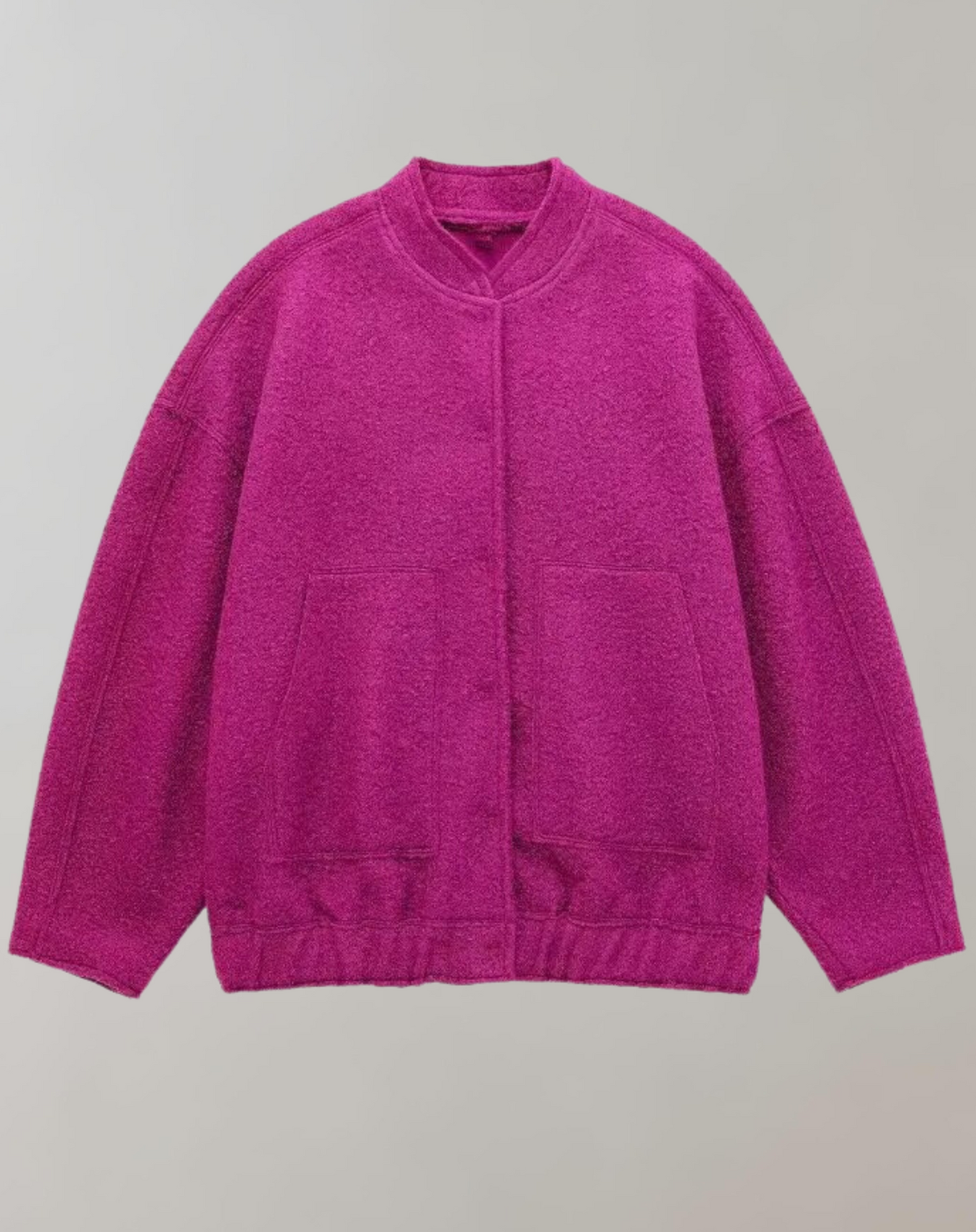 Blouson Bomber Décontracté À Fermeture Éclair