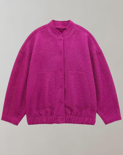 Blouson Bomber Décontracté À Fermeture Éclair
