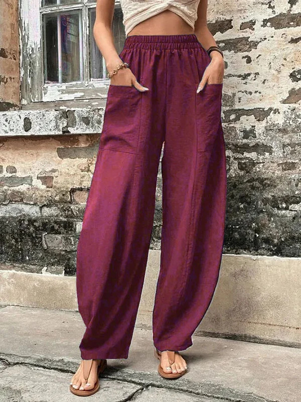 Pantalon Large Décontracté Pour Femmes