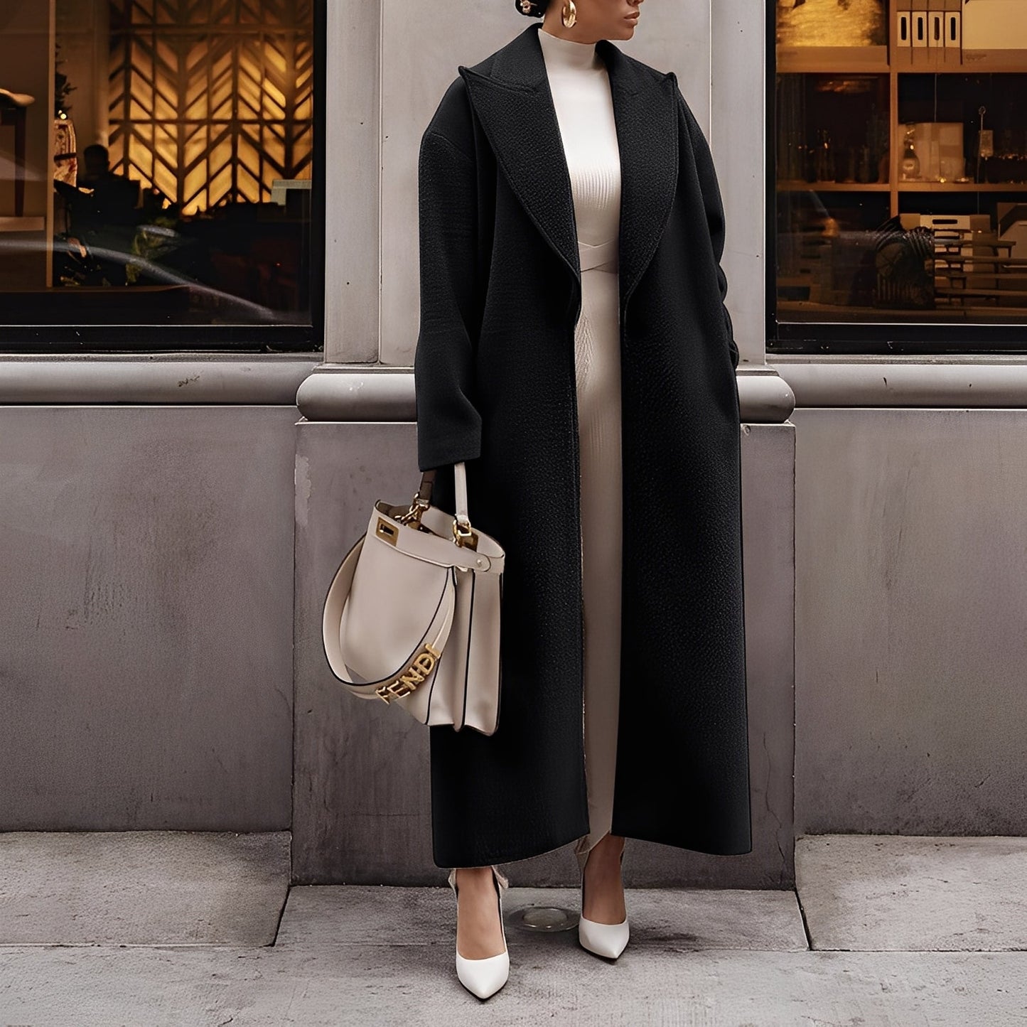 Manteau Femme Hivernal Doux & Confortable en Taille Oversize