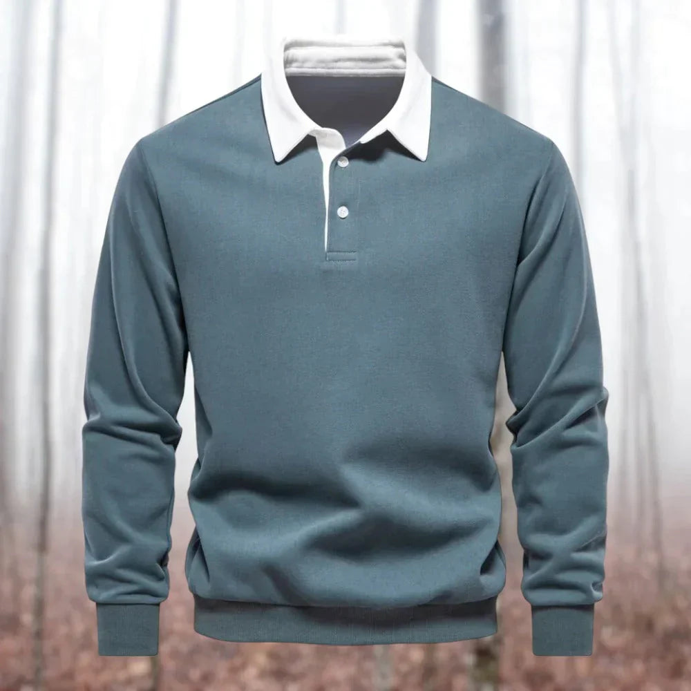 Polo Homme Manches Longues Élégant