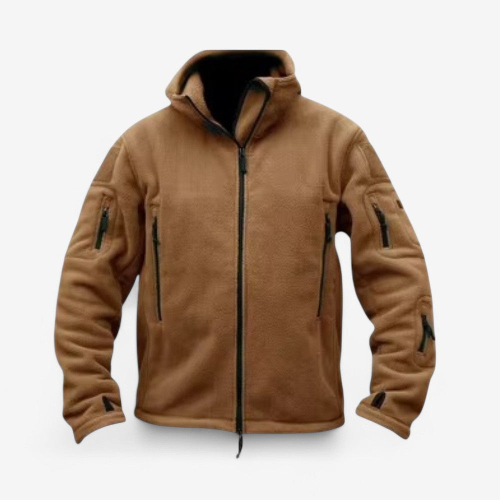 Veste Hiver Polaire Élégante avec Poches Sécurisées