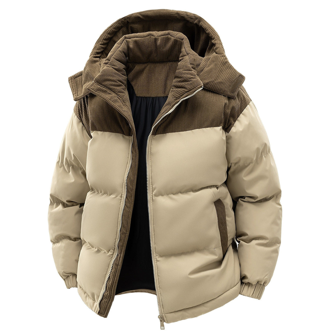 Veste d'hiver chaude pour homme à capuche - LuxeStyle