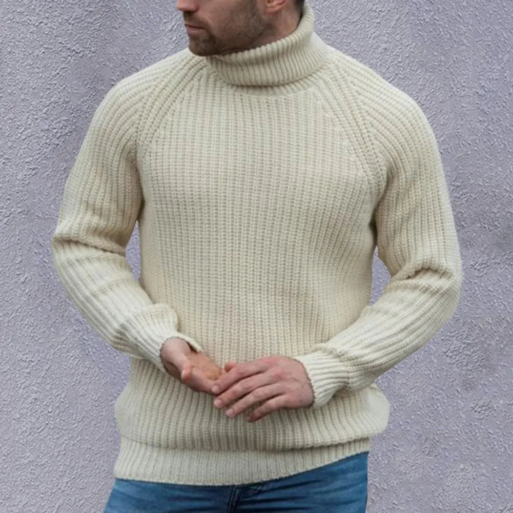 Pull à Col Roulé Homme – Tricot Confort, Coupe Détendue & Style Casual - LuxeStyle