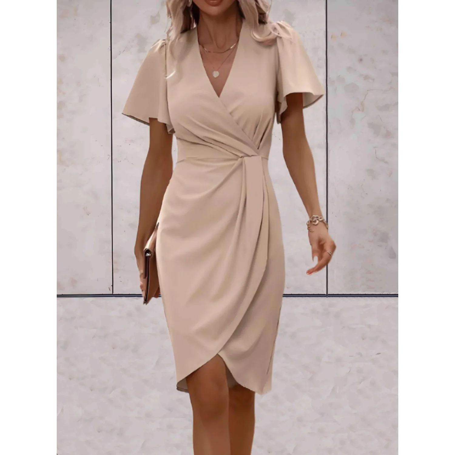 Robe Élégante Manches Longues pour Femmes - LuxeStyle