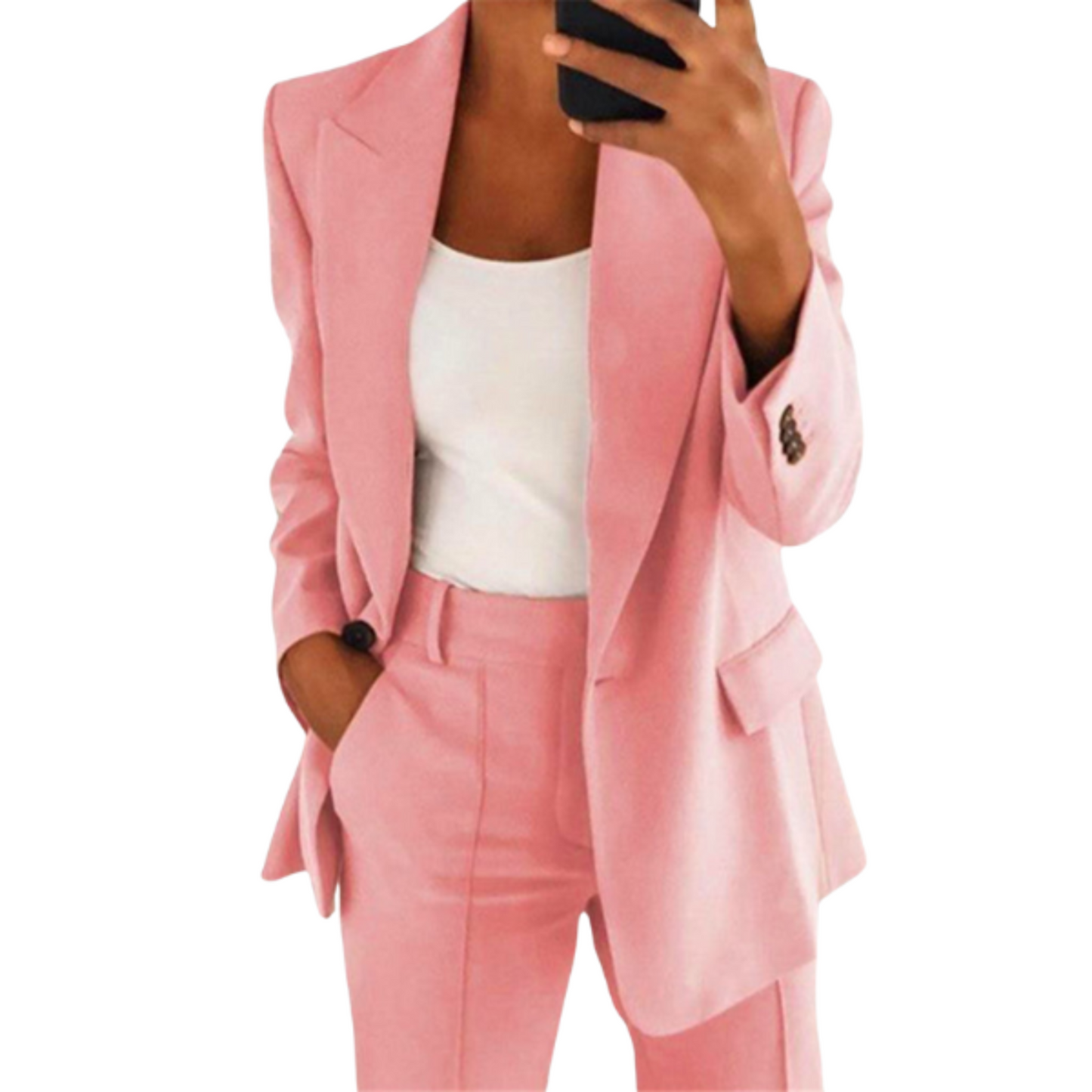 Costume Femme Élégant | Blazer en Tissu Léger