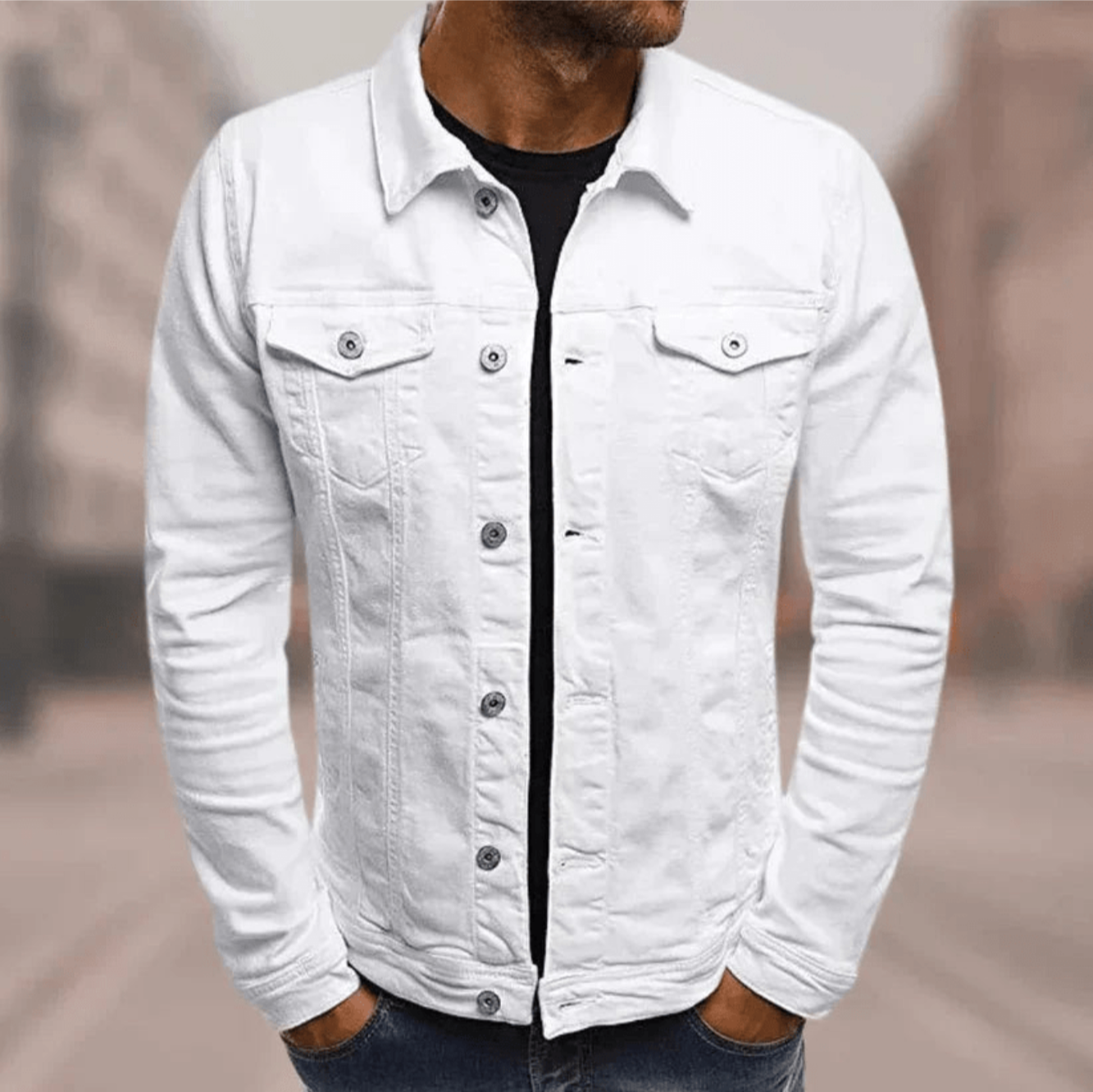 Veste Denim Style Casual Homme