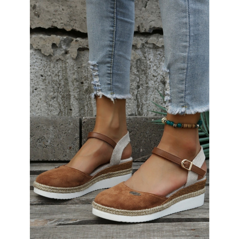 Sandales Femmes Élégantes à Talon Haut et Boucle Décorative - LuxeStyle