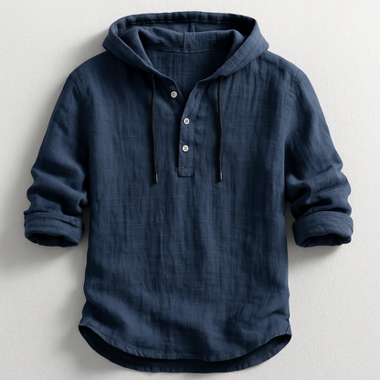 Chemise à Capuche Coton Homme - Léger et Confortable au Style Casual