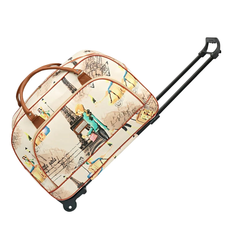 Sac de Voyage Élégant avec Roulettes et Grande Capacité
