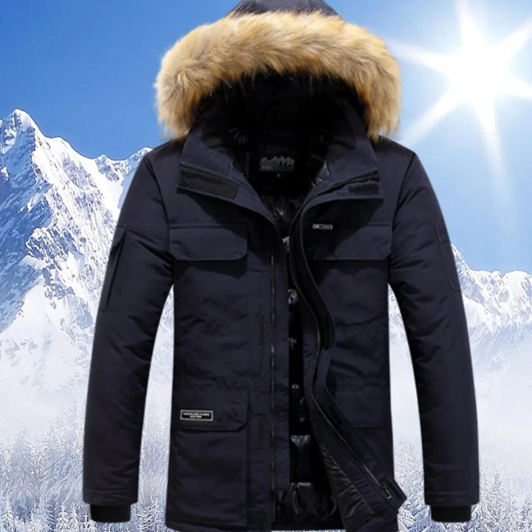 Doudoune Hiver Homme avec Capuche Réversible