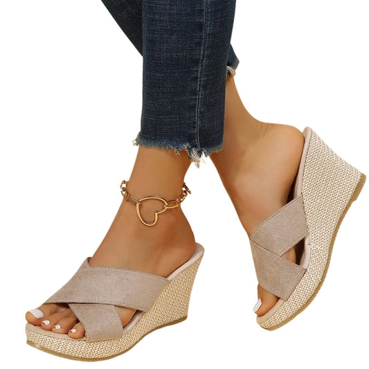 Sandales Plates-Formes à Bout Décolleté - LuxeStyle