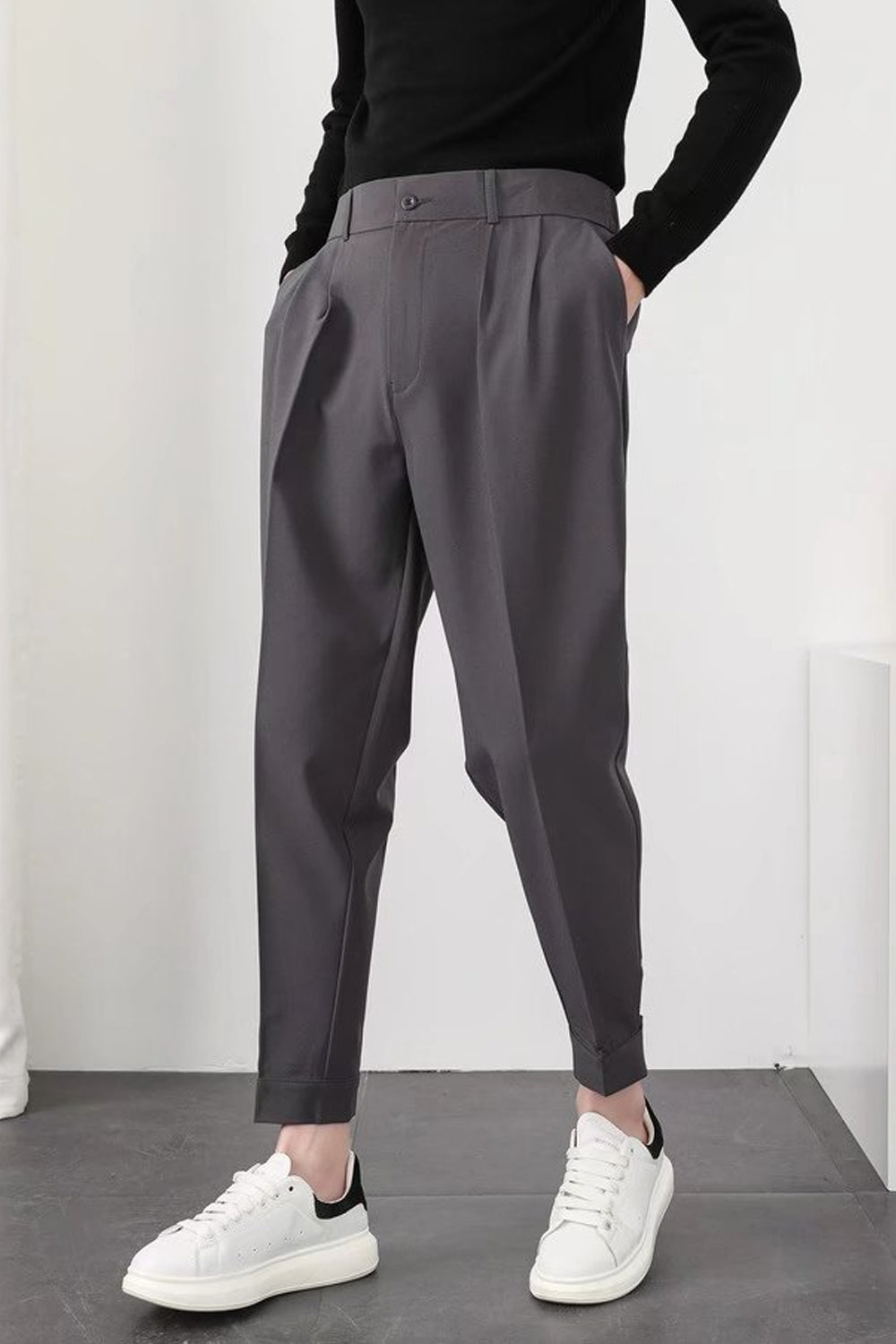 Pantalon Homme Noir Détente Élastique