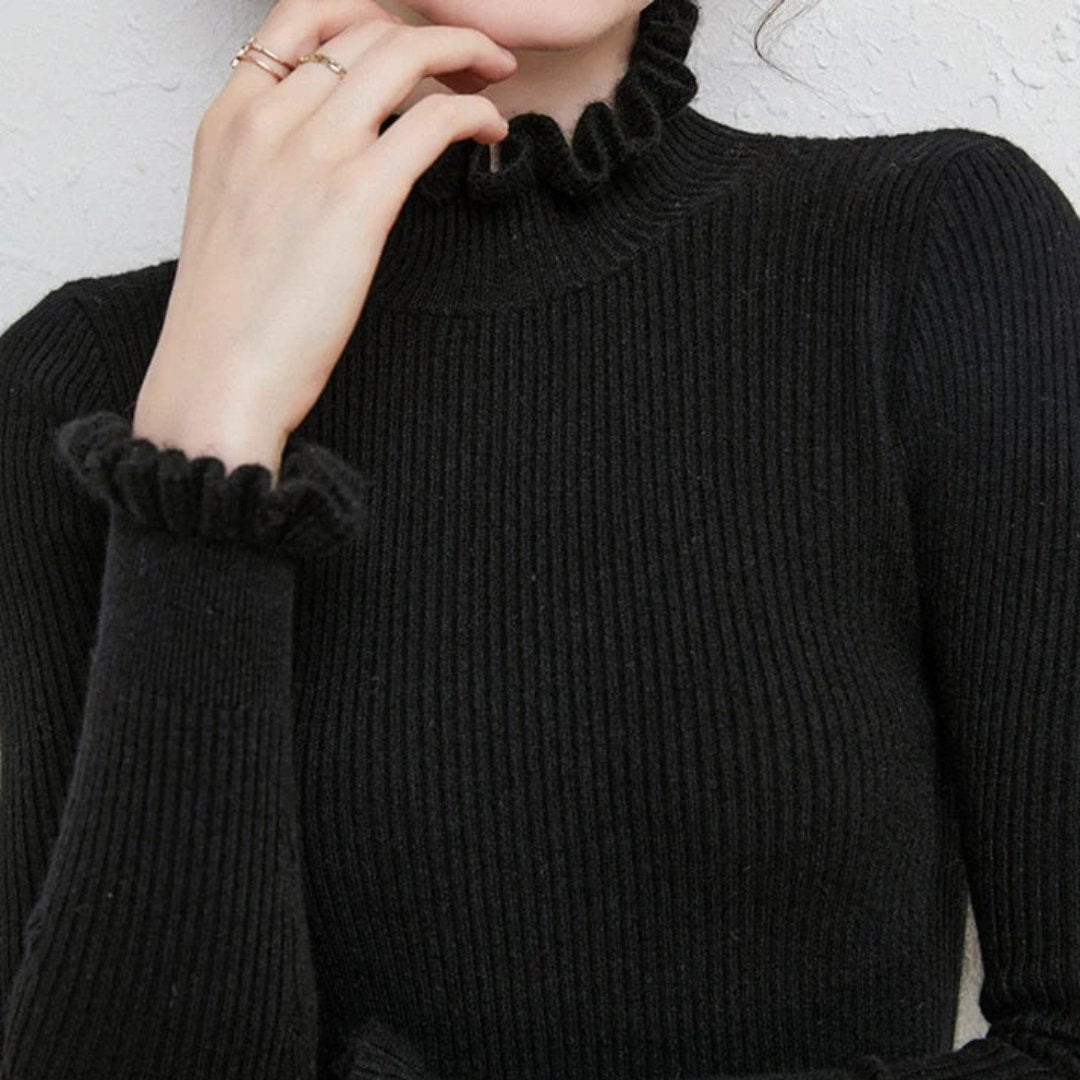 Pull Femme Hiver Douillet à Col Roulé