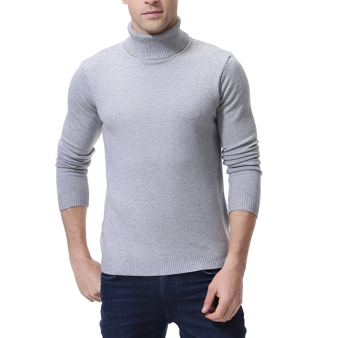 Pull À Col Roulé Élégant Pour Hommes