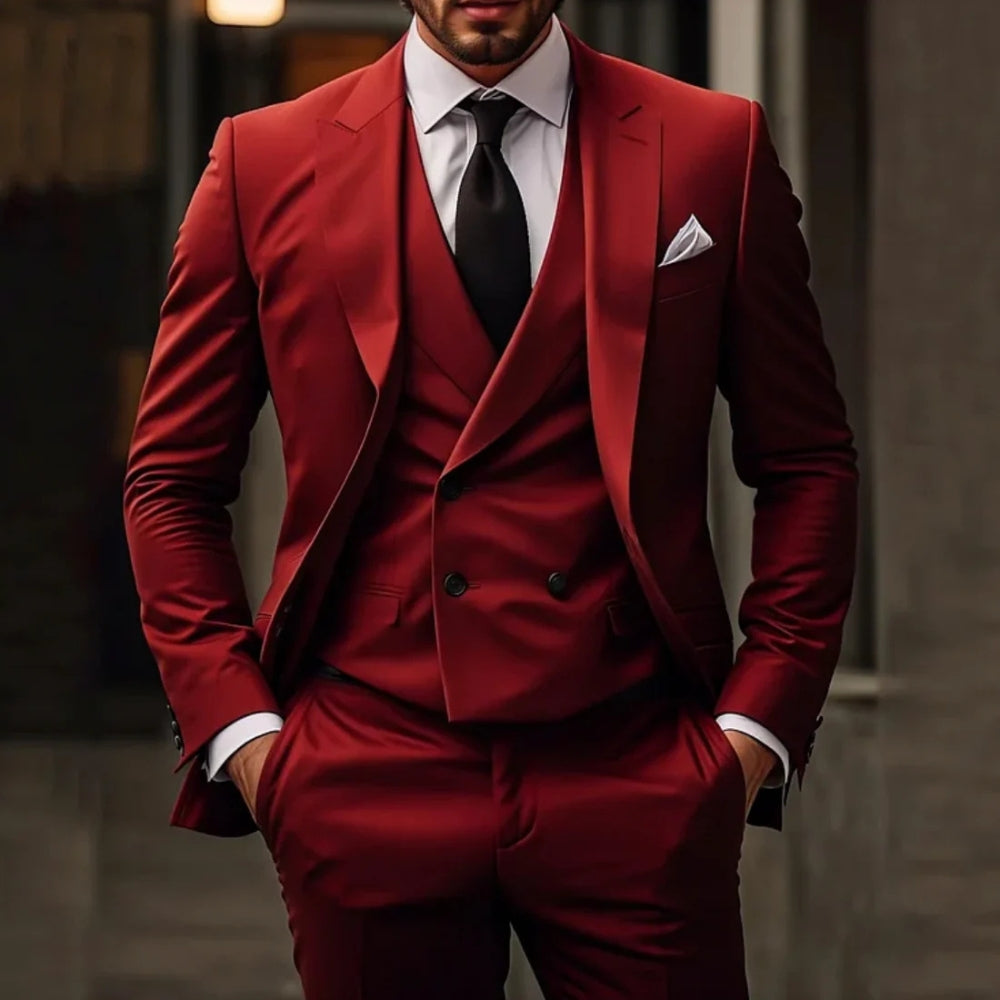 Costume Homme Élégant Slim Fit Moderne