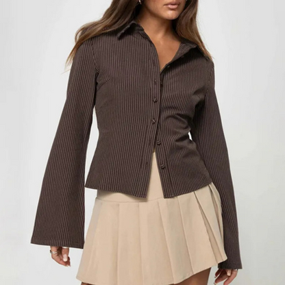 Blouse féminine cintrée Manches complètes