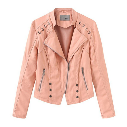 Blouson Moto Femme Élégant
