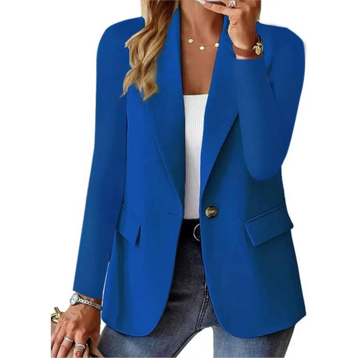 Veste Blazer Féminine Blanche Élégante