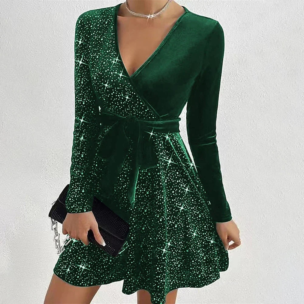 Robe Chic à Manches Longues pour Femme