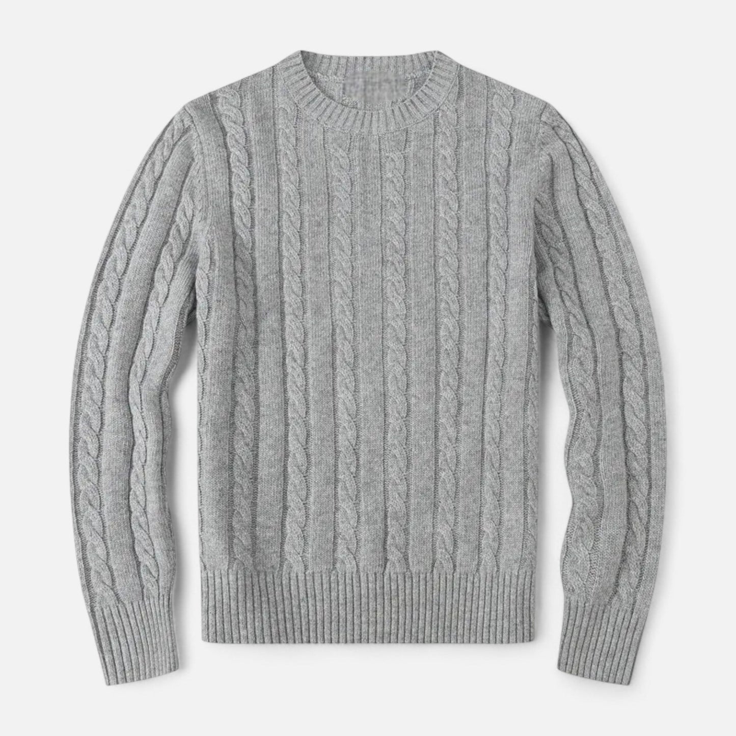 Pull en laine mélangé Brun pour Homme