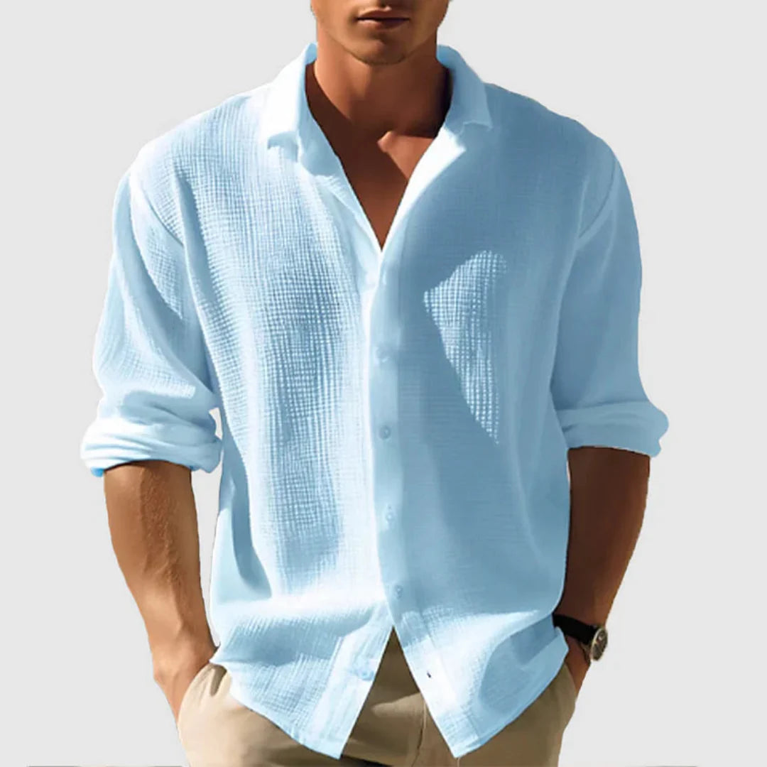 Chemise Homme Classique Manches Longues Relaxed - luxestyle