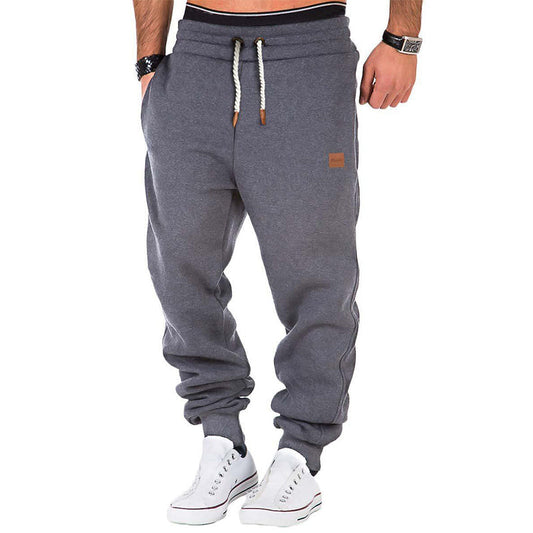 Pantalon de sport gris homme élastique - LuxeStyle