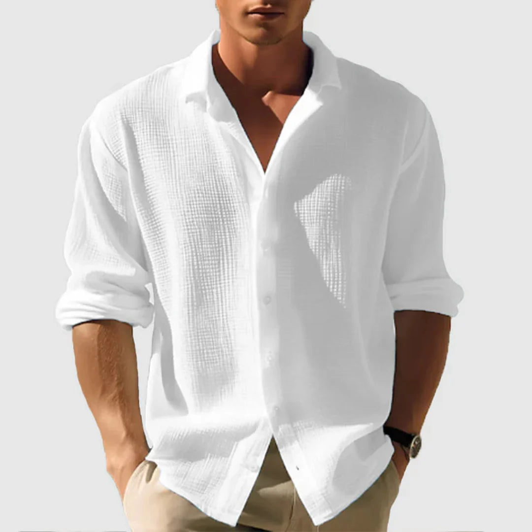 Chemise Homme Classique Manches Longues Relaxed