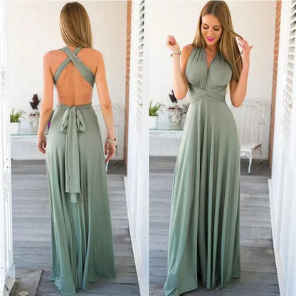 ElyaWrap™ – Robe Longue Femme Élégante Coupe Portefeuille Confort Optimal