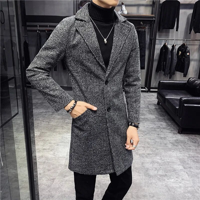 Manteau Homme Hiver Élégant à Boutons - LuxeStyle