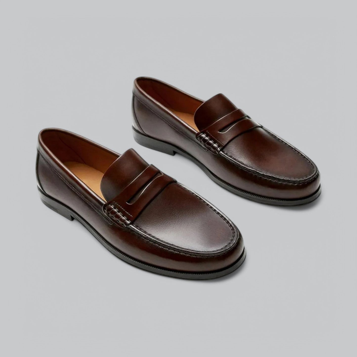 Mocassins Cuir Homme Élégant - Chaussures Découvertes Confort pour Tenues Urbaines