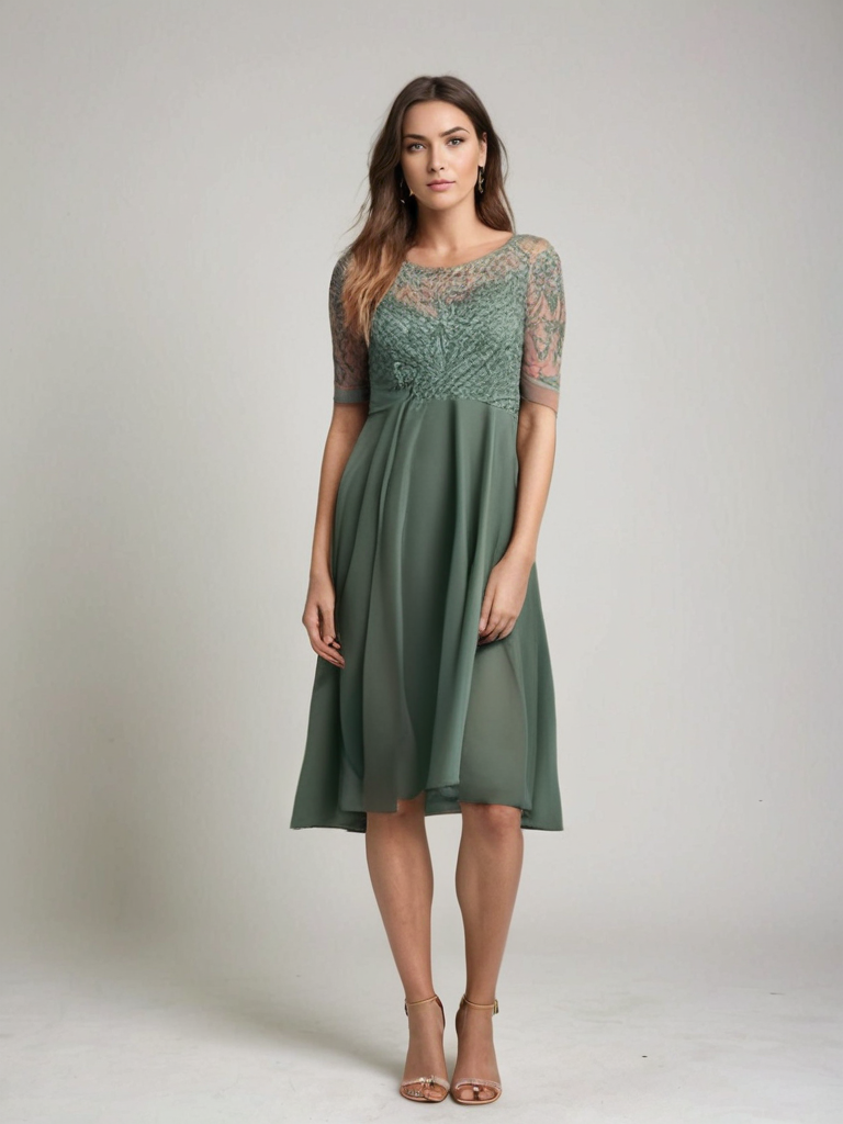 Robe Féminine Dentelle Chic – Robe Élégante pour Femme avec Coupe Fluide et Style Raffiné