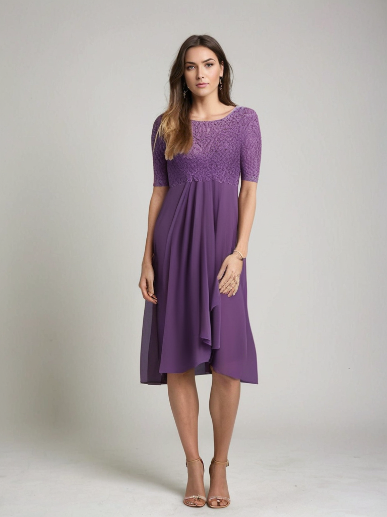 Robe Féminine Dentelle Chic – Robe Élégante pour Femme avec Coupe Fluide et Style Raffiné