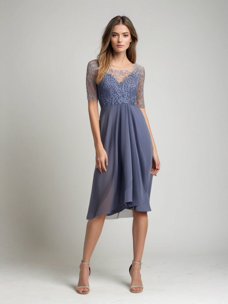 Robe Féminine Dentelle Chic – Robe Élégante pour Femme avec Coupe Fluide et Style Raffiné