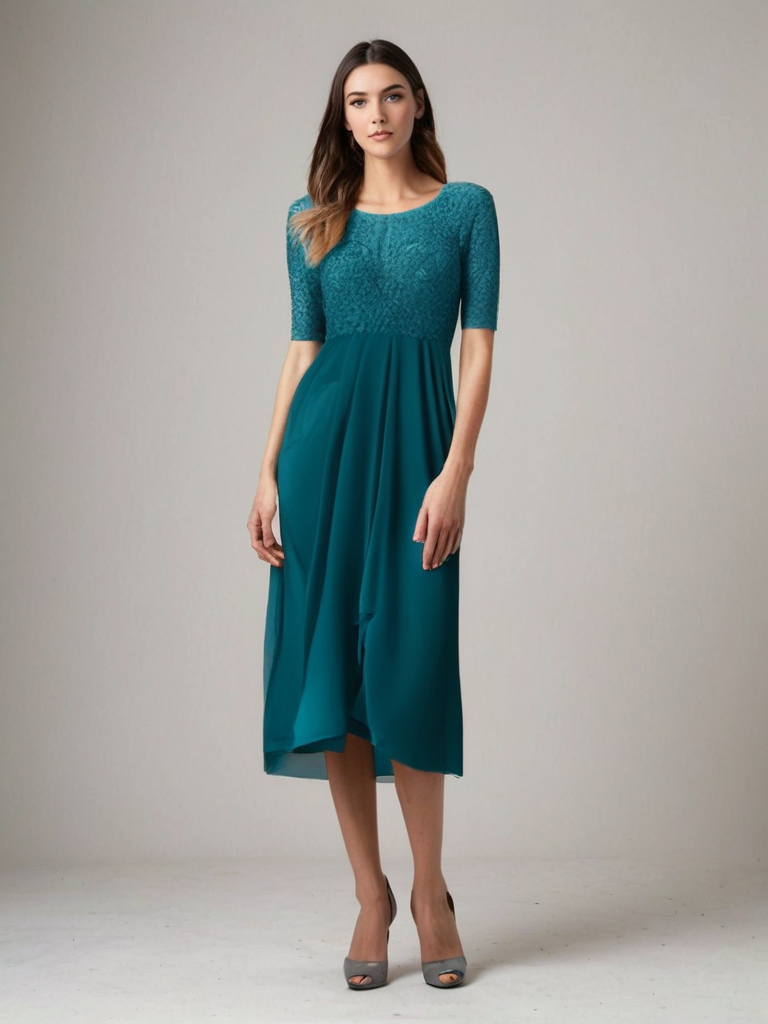 Robe Féminine Dentelle Chic – Robe Élégante pour Femme avec Coupe Fluide et Style Raffiné