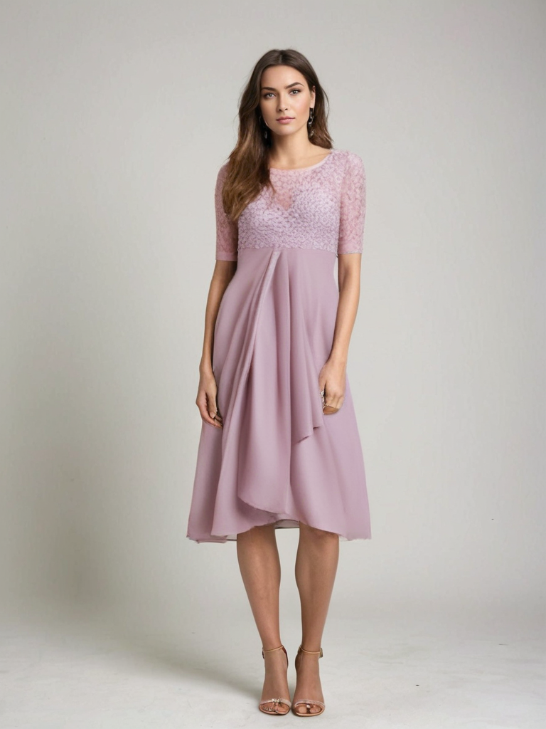 Robe Féminine Dentelle Chic – Robe Élégante pour Femme avec Coupe Fluide et Style Raffiné