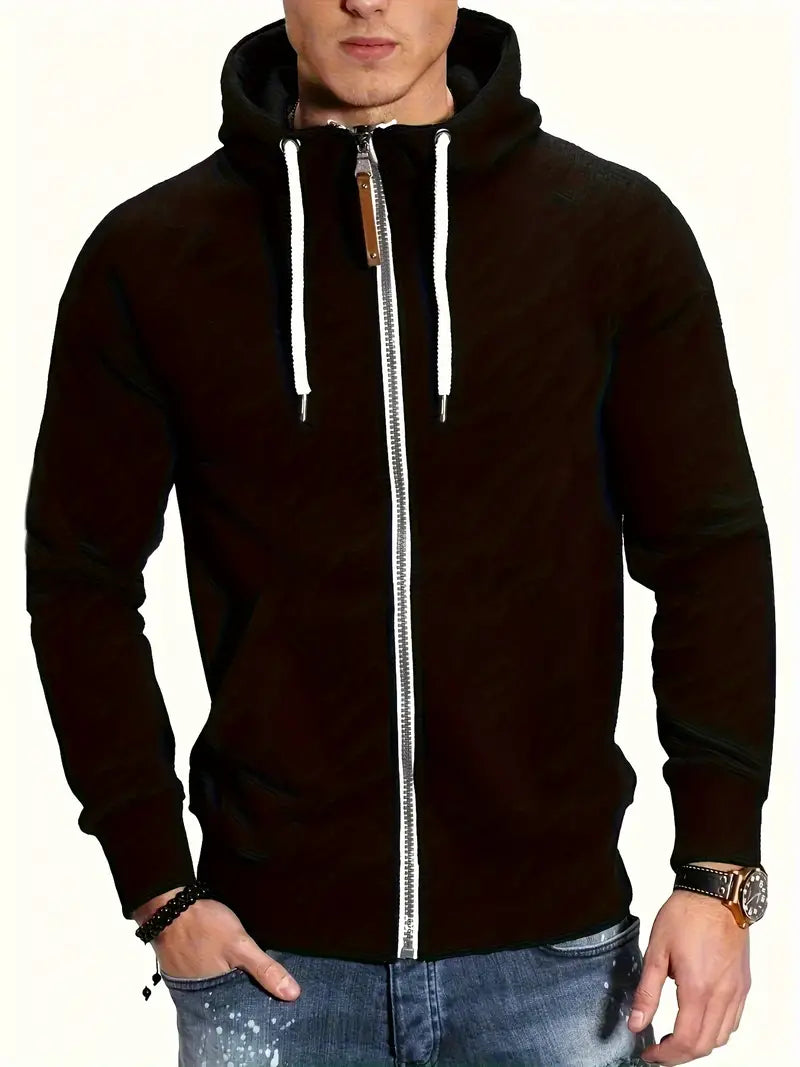 Sweat À Capuche Streetwear Zippé Pour Homme - LuxeStyle