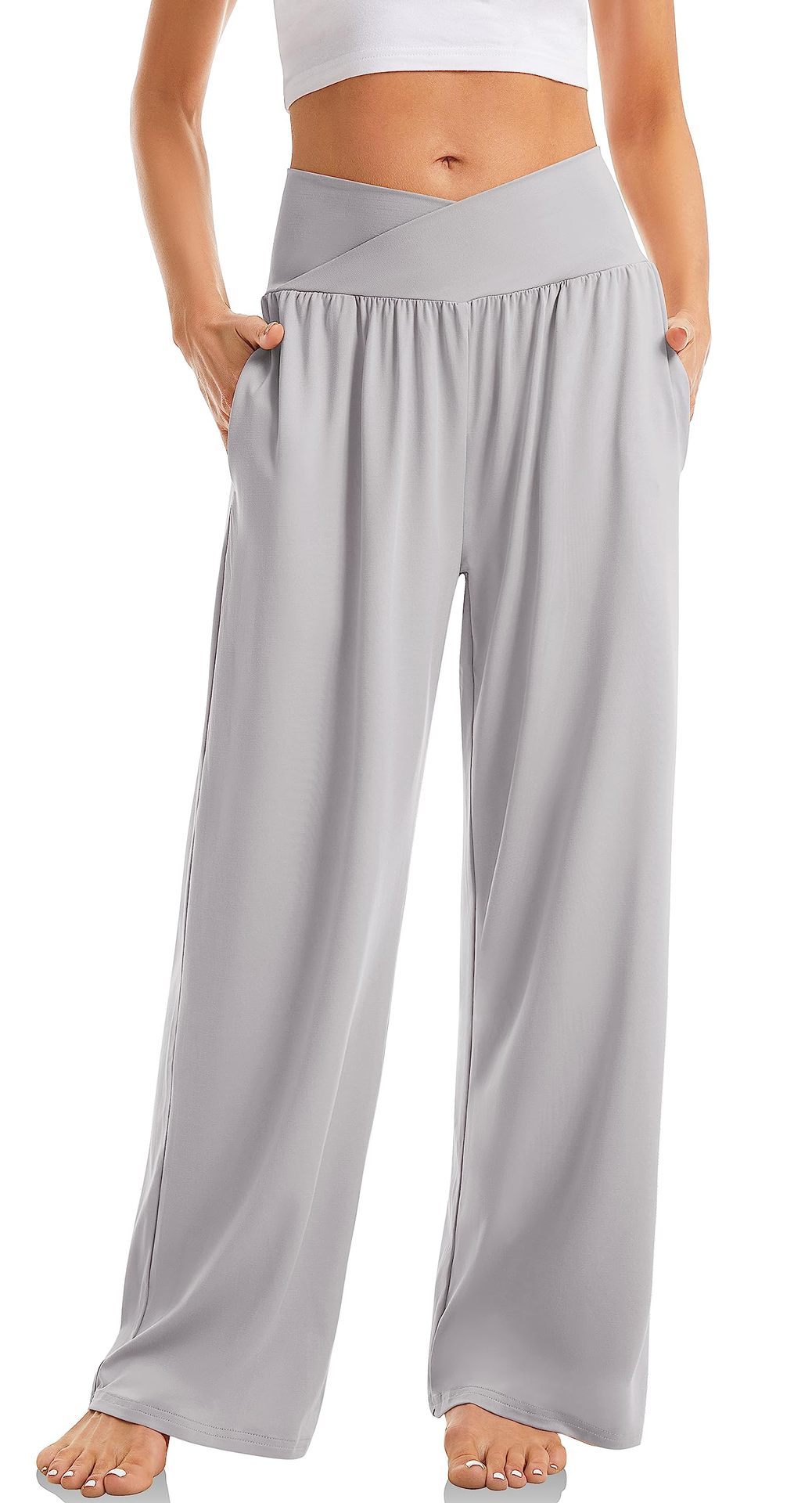 Pantalon de sport femme taille haute confortable