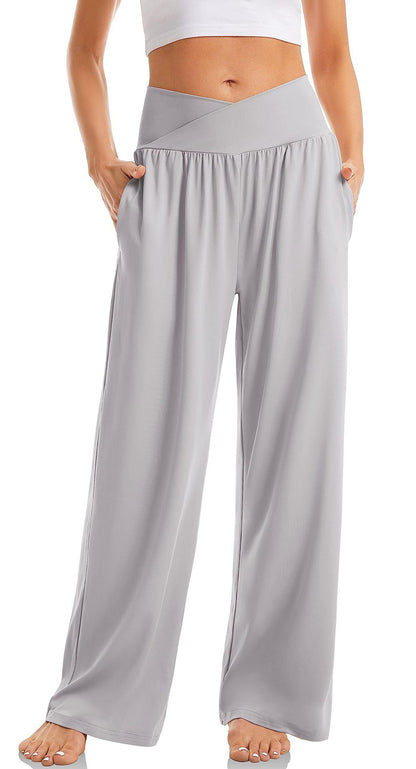 Pantalon de sport femme taille haute confortable