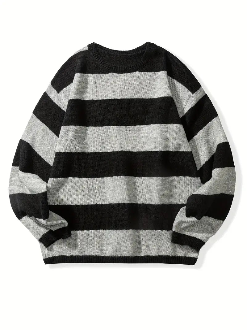 Pull à Rayures Classique pour Homme